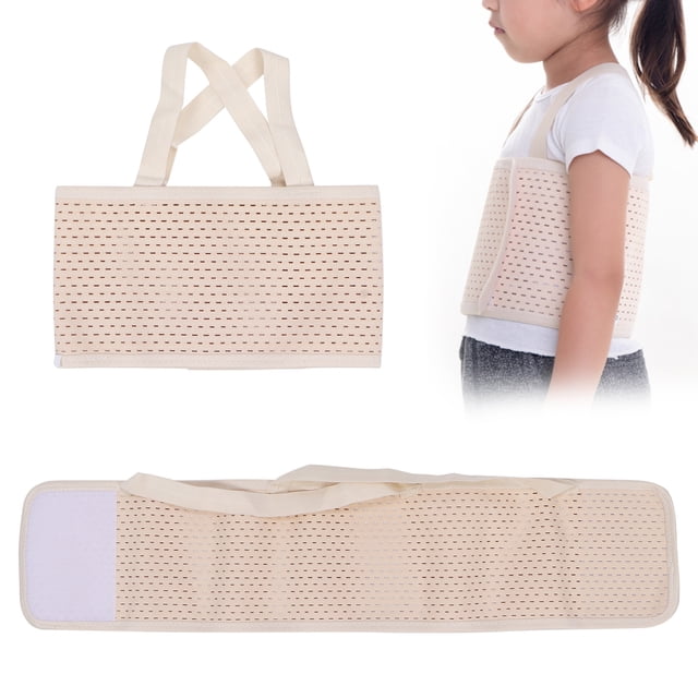 Cinturón Transpirable Para El Pecho para Niños, Soporte para Costellas Rotas, Proteccio para Costillas para Niños de 0 A 13 Años