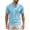Sky Blue, variant on Waffle Henley T-Shirts for Men Short Sleeve Button Down Casual Classic Fit Tees Solid Color Lightweight Work Lounge Tops Black,Navy,Blue,Dark Gray,Gray,Khaki,Army Green XXXL