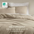 thumbnail image 4 of Waffle Comforter Set Queen, Soft and Breathable Khaki Bedding Comforter Set, 4 of 8