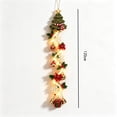 thumbnail image 4 of LOWLHOME Glowing Christmas Door Hanger, Warm LED Lighted Holiday Door Decor with Festive Christmas Design, Cloth Hanging Decoration for Front Door Entryway Porch and Wall, 47.2 in, 4 of 4