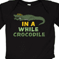thumbnail image 4 of Inktastic In a While Crocodile with Cool Green Crock in Sunglasses Boys or Girls Long Sleeve Baby Bodysuit, 4 of 5