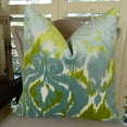 thumbnail image 2 of Plutus Velours Béatitude Eau à la Main Coussin de Jeter, (26 "x 26"), 2 of 4