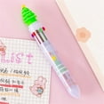 thumbnail image 2 of Pens For Teachers Gifts Student Supplies 10 Color Christmas Ballpoint Pen Push Type Color Multifunction Marker 10 In 1 Multicolor Pen Christmas Gift 2ml Multi-color, 2 of 4