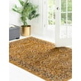 thumbnail image 3 of Rugs.com Aditi Collection Rug – 9' x 12' Dark Yellow Low Rug Perfect For Living Rooms, Large Dining Rooms, Open Floorplans, 3 of 9