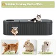 thumbnail image 3 of Bifanuo Cat Litter Box Enclosure,Hidden Litter Box Furniture with Round Lift-Up Door, Multi-Functional Cat Cabinet for Living Room and Bedroom,Black, 3 of 11