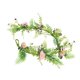 thumbnail image 2 of Guirnalda artificial de ratán de primavera de Pascua 43-45 en azul rosa Flores de plástico de margaritas Puerta de pared Decoración interior de boda Estilo rústico poético, 2 of 6