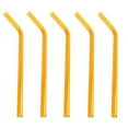 thumbnail image 2 of Reusable Glass Straws  5Pcs Bent Glass Drinking Straws for Smoothies  Milkshakes  Juice  Blue, 2 of 7