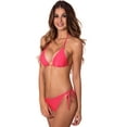 thumbnail image 7 of Relleciga Women's Brazilian Swimsuit Set Halter String Triangle Top with Cheeky Bikini Bottom, 7 of 7