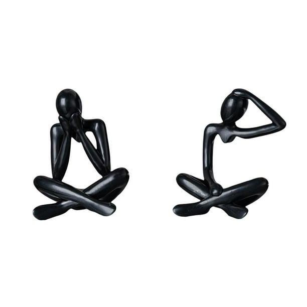 Escultura de figura abstracta, estatua decorativa de pensador, figura coleccionable, adorno moderno para sala de estar, estantería, escritorio, decora