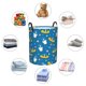 thumbnail image 4 of Balery Cartoon Goose Cesta de ropa redonda con asas, impermeable, independiente, para ropa, juguetes, dormitorio y familia-Small, 4 of 6