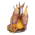 thumbnail image 2 of Amy Brown Halloween Fairy Black Cats And Dragon In Pumpkin Fall Leaves Figurine, 2 of 9