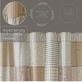 thumbnail image 4 of VHC Brands Kaila Country Cottage Farmhouse Floral Stripe Patchwork Shower Curtain 72x73, 4 of 6