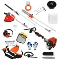 thumbnail image 2 of Floseru 5-in-1 Lawn Mower,52CC 2-Stroke Gas Powe Weed Wacker,Multi-Functional Lawn Mower Hedge Trimmer Chainsaw Brush Cutter,Weed Eater for Grass and Bush, 2 of 11
