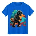 thumbnail image 4 of Zshosam Shirt for Boys Boys Basic Tees Short Sleeve Crewneck T Shirts Teen Boys Summer Clothes Size 9T 10T,(Blue 9-10 Years), 4 of 5