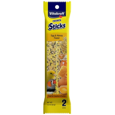 UPC: 0051233594477 | Vitakraft Crunch Sticks for Canaries and Finches – Egg and Honey – Pet Bird Treat Toy