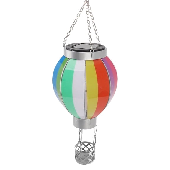 Solar Hot Air Balloon Lantern - Outdoor Solar Light with Automatic Charging for Garden & Patio Decor