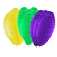 thumbnail image 2 of 18 Pcs Mardi Gras Feathers 7.8-10 Inches (20-25 Cm) Soft Lightweight Natural Feathers, Versatile For Diy Crafts Carnival S Mardi Gras Party Decorations, Easy To Use, 2 of 6