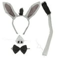 thumbnail image 1 of 1 Juego de accesorios para disfraz de burro, diadema con orejas de burro, pajarita de cola y decoración de nariz, 1 of 5
