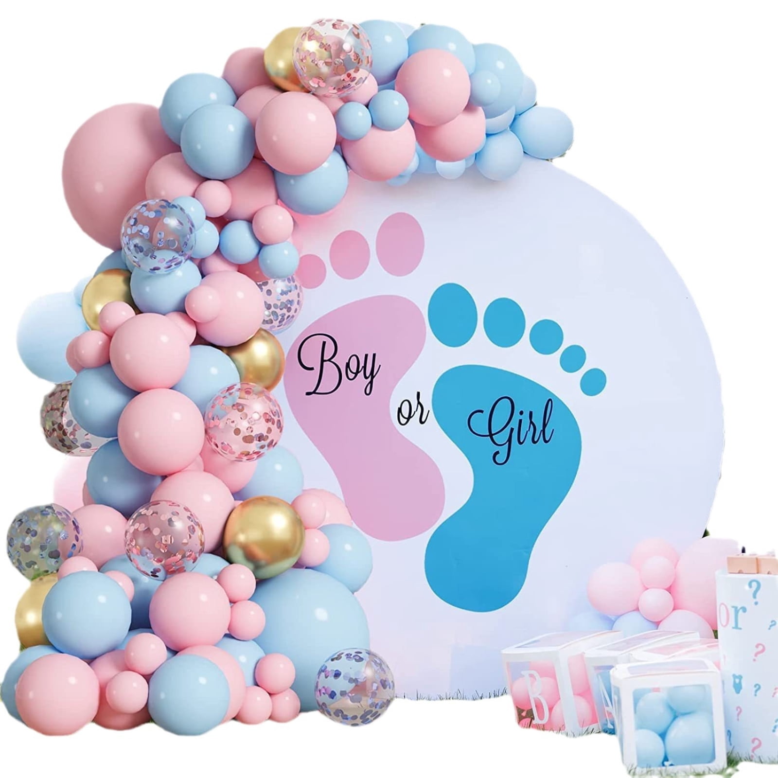 109PCS Pink and Blue Balloon Garland Arch Kit, Graduation Balloons , Happy Birthday Balloon ,2025 Balloons for Birthday Boho Wedding Baby Shower Bridal Shower Anniversary Decorations