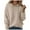 Beige, variant on Sweaters for Women Solid Color Hooded Sweater Lightweight Pullover Fall Winter Tops (Orange, XXL)