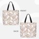 thumbnail image 2 of Disketp Retro Hippie Groovy Easter bunny Bolsa Tote de Lona para Mujer, Bolso de Hombro y Cruzado con Cierre de Cremallera, 2 of 7