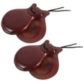 thumbnail image 1 of 1 Pair of Finger Castanets Small Simple Musical Castanets Musical Instrument Rhythm Toys for Kids, 1 of 5