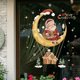 thumbnail image 1 of Pegatinas de ventana de decoración navideña, calcomanía de cristal de Papá Noel, árbol de Navidad, póster de Año Nuevo, 2024, 1 of 4