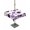 Purple, variant on Outdoor Tablecloths with Umbrella Hole & Zipper, Purple Polka Dots 54x80 Inch Tablecloth Rectangle, Modern Abstract Art Waterproof Table Cloth, Patio/Pool/Picnic Table Covers