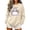 Beige-C, variant on HomeDM Halloween Sweatshirt for Women Long Sleeve Cute Ghost Crew Neck Pullover Cozy Pumpkin Graphic Casual Fall Tops