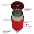 thumbnail image 4 of Witt Industries 2240RD Witt Step-on- red- avec galv. liner, 4 of 4