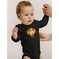 thumbnail image 2 of Tstars Gobble Turkey Face Baby Bodysuit First Thanksgiving Baby Boy Girl Outfit 18M Black, 2 of 6