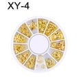 thumbnail image 1 of 3D Metallic Metal Rivet Heart Moon Star Nail Tips Decorations Manicure Tools, 1 of 9