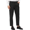 thumbnail image 5 of Lars Amadeus Men's Striped Dress Pants Flat Front Trousers Business Pant, 5 of 6