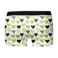 thumbnail image 5 of Yuncity Mens Valentines Day Boxer Briefs Underwear Funny Lips Print Soft Underpants Light Green L, 5 of 5