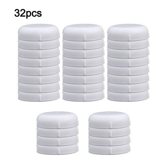 32Pcs Wrought Iron Patio Furniture Feet Caps 1-1/2 inch Round Plastic Outdoor Chair Leg Floor Protectors, Patio Chair Leg Caps, Patio Furniture Replacement Feet Pads for Metal Chairs & Tables, Black