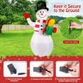 thumbnail image 3 of 5FT Christmas Inflatables Snowman Decorations With 360°Rotating Colorful Led Lights Outdoor Christmas Decorations Blow Up For Indoor Outdoor Yard Garden Decor, 3 of 7