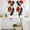 Blue Orange, variant on Navy Blue Burnt Orange Kitchen Curtains Sets for Windows 24 Inch Length, Retro Geometric Modern Rod Pocket Window Treatments Tier Curtains and Valances Set for Bedroom/Bathroom