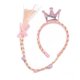 thumbnail image 1 of Sonducket Peluca Coleta de dibujos animados Bling Bling Hairpiece Mano Juguete de dibujos animados Fácil Lustrous Periwig Delicado Exquisito Ropa, zapatos y accesorios Miscelánea Rosado, 1 of 6