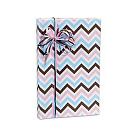 Gender Reveal Boy/Girl Baby Chevron Birthday / Special Occasion Gift Wrap Wrapping Paper-16ft