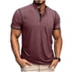 thumbnail image 1 of Usted Es Más Que una Prueba de Puntuación de la Camisa de los Hombres de Color Sólido Se Levantan Cuello Blusa, Casual de Manga Corta Botón de los Hombres Camisas con Mezcla Suave de Viscosa, Ligero, 1 of 7