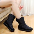 thumbnail image 6 of hopeusnice Women's Winter Snow Boots Warm Waterproof Ankle Boots Outdoor Suede Shoes Non-Slip Comfortable Mid Calf Boots Black 40, 6 of 9
