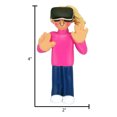 thumbnail image 5 of Ornaments by Elves Personalized VR Headset Blonde Female Christmas Tree Ornaments 2024 .25lbs, 5 of 10