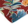 thumbnail image 4 of Jordan Manufacturing 18" x 18" Colsen Berry Red Floral Square Tufted Contoured Outdoor Wicker Seat Cushion (2 Pack), 4 of 12