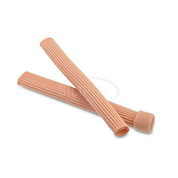 Silipos Tuyauterie Côtelée en Gel pour Cors, Ampoules, Orteils Marteaux, Callosités et Ongles Incarnés sur les Doigts et les Orteils, Article 10875, 1? de Diamètre, 6? de Longueur, 2 par Poly-Sac, Large