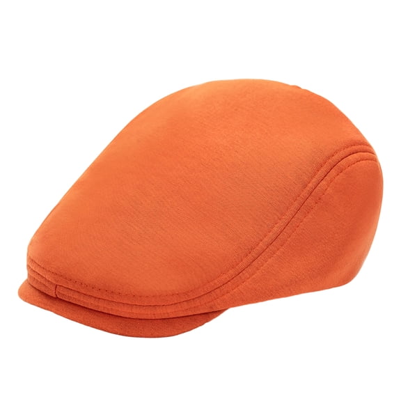 Eonox Men Woolen Flat Cap, Soft Fitted Driving Cabbie Hat, Peaked Cap for Spring And Autumn Casual Daily Wear