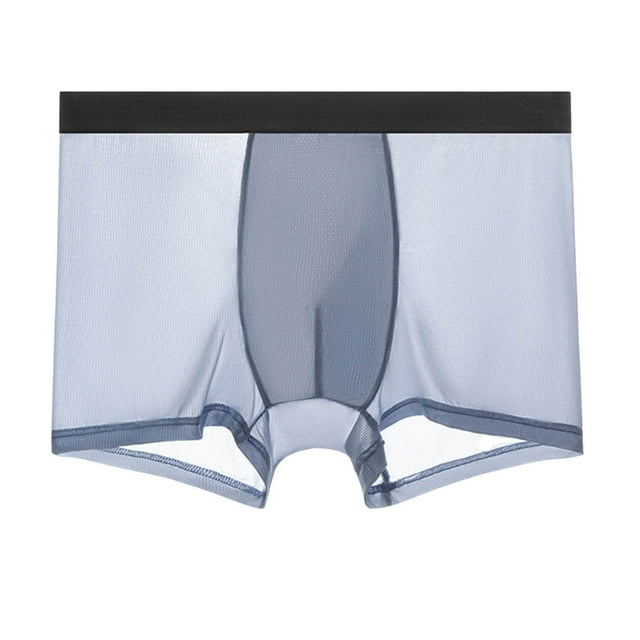 Boxeurs pour Hommes Numériques Respirants Ajustés sous-Vêtements Confortables Boxeurs sous-Vêtements pour Hommes Bleu 3TG