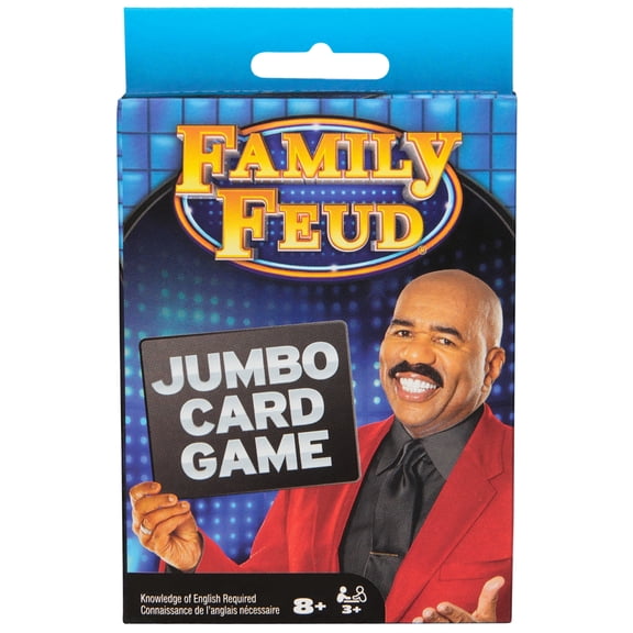 Spin Master Games, Family Feud Jumbo Card Game, 8 