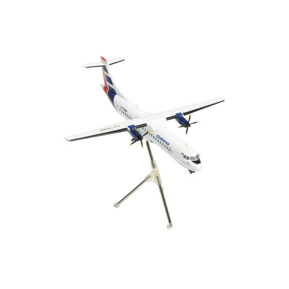 ATR 72-200 Commercial Aircraft "Cubana de Aviacion" (CU-T1548) White with Red and Blue Tail 1/200 Diecast Model by GeminiJets