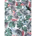 thumbnail image 5 of Ma Croix Mens Lightweight Hawaiian Tropical Print Button Down Shirt, 5 of 7