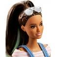 thumbnail image 3 of Barbie Fashionistas Doll, Original Body Type Wearing Overall Dress, 3 of 8